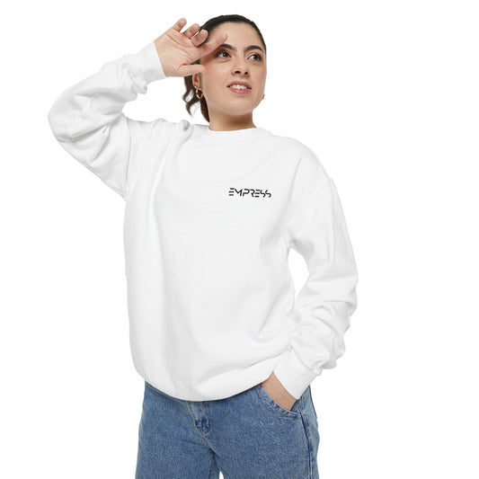 Unisex Garment-Dyed Sweatshirt - EMPR3SS - Cozy & Stylish Apparel for Everyday Comfort