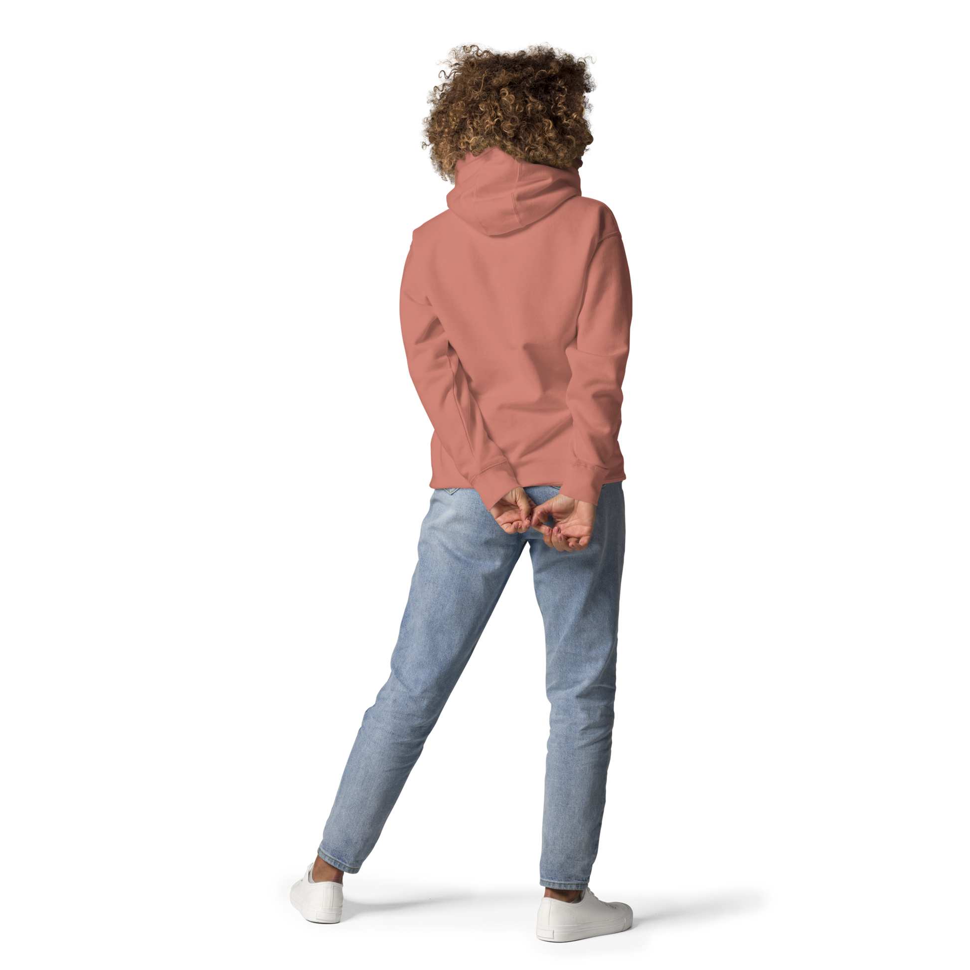 Dusty Rose Women's Hoodie - Comfortable and stylish hoodie for women in dusty rose color, perfect for casual wear and layering."