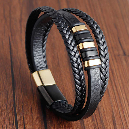 Bracelet en cuir Empress pour homme 