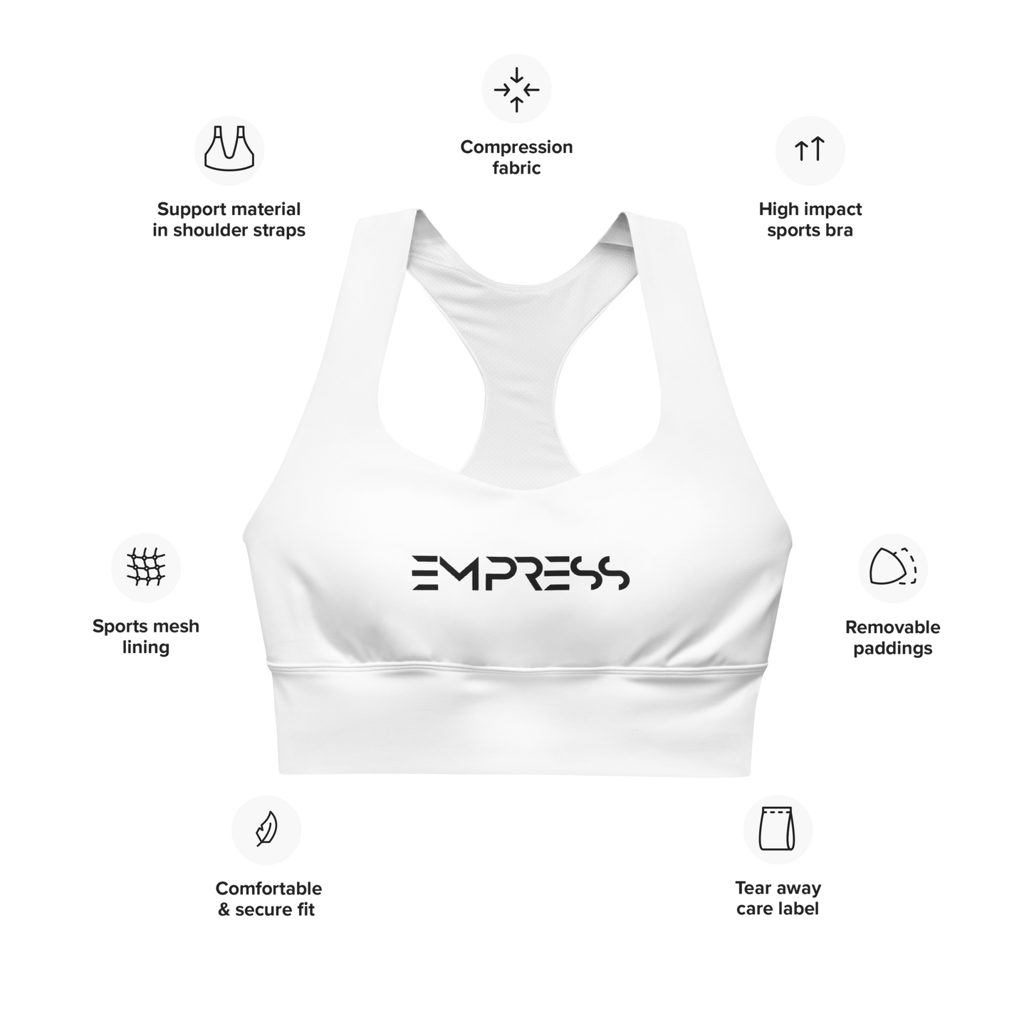 Womens Longline Sports Bra